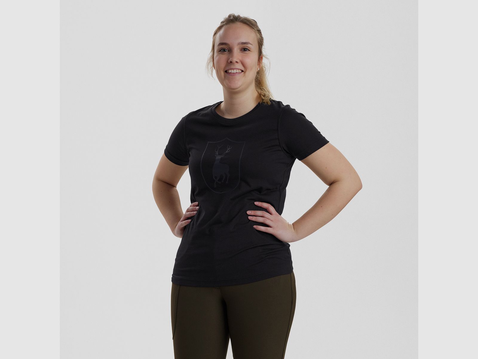 Lady Logo T-Shirt - Black – Kleidergröße Damen: 38