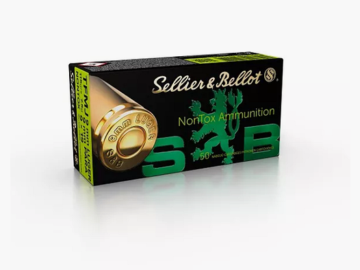 Sellier & Bellot 9mm Luger Munition 7,50 TFMJ Nontox