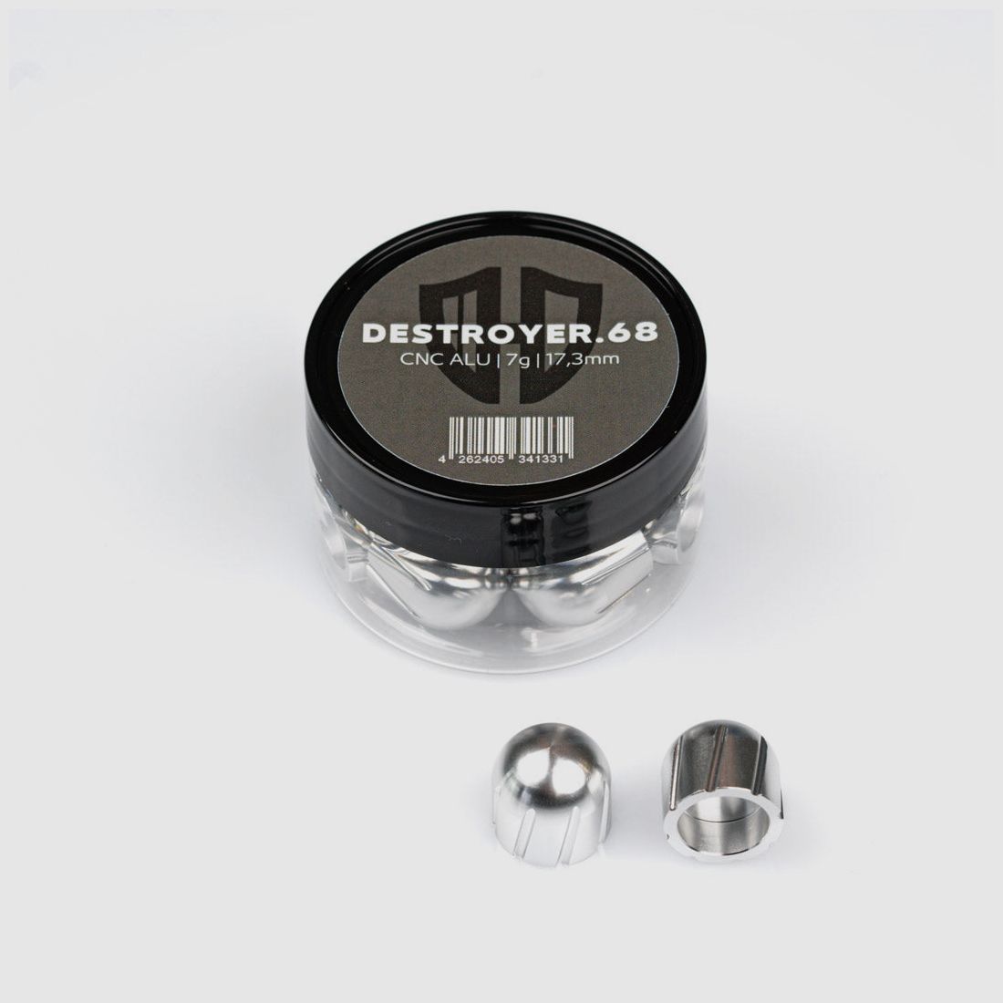 12x DESTROYER.68 | CNC ALU | 7g | 17,3mm | drei Farben | Cal.68 | for HDR68, HDS68, Milsig, AEA Zeus Cal.68