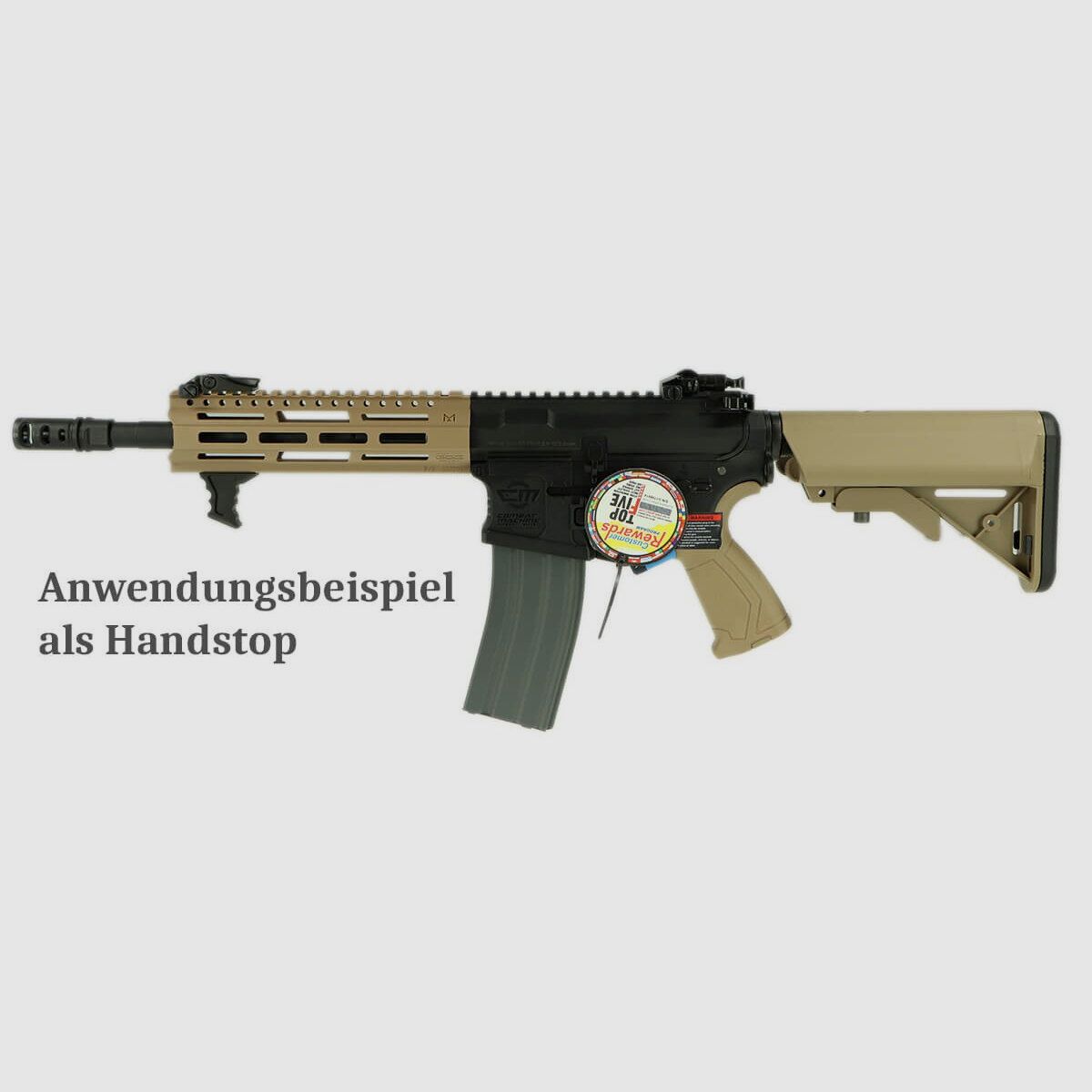 Mini Handschutz Griff/Handstop für M-LOK, schwarz