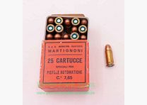 Martignoni Genova Molassana Munición de Pistola 7,65mm Browning/.32ACP