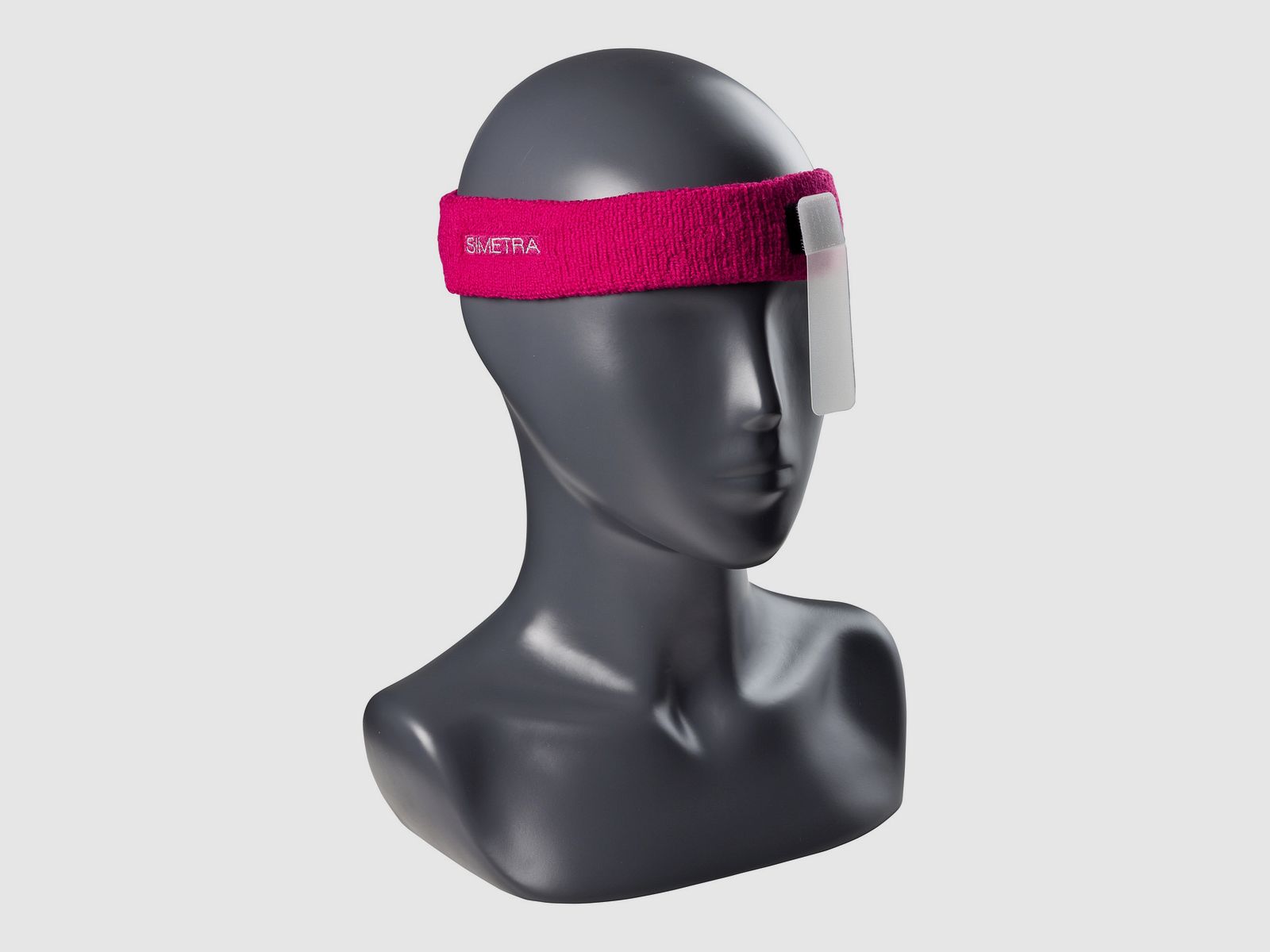 Fascia per la testa Simetra con protezione per gli occhi Cappello/ fascia da tiro rosa