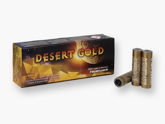 Desert Gold Sternbombetten 15mm 20 uds.