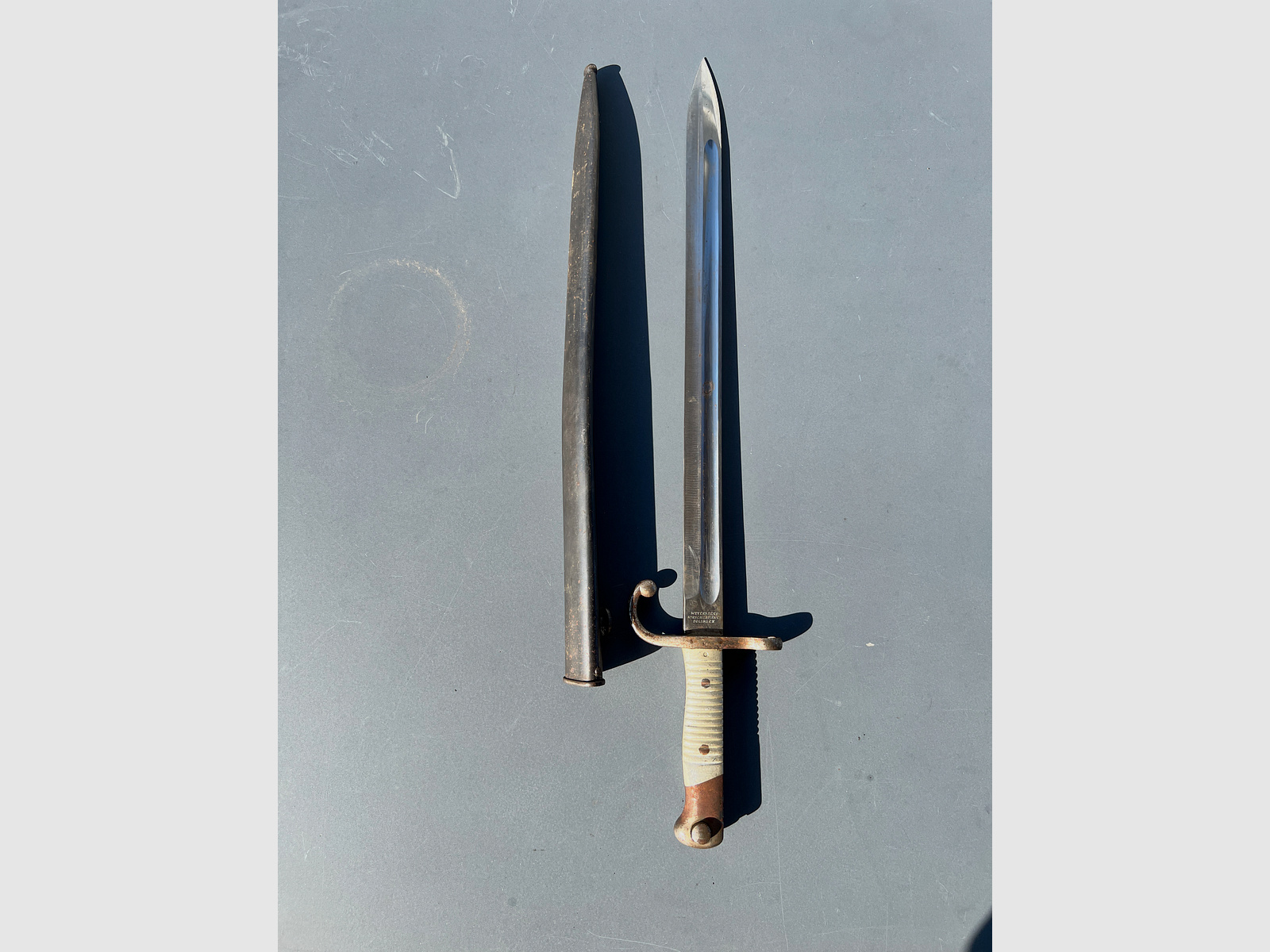 Historisches Argentinisches Mauser Bajonett Modell 1891 – WKC Solingen – Militaria