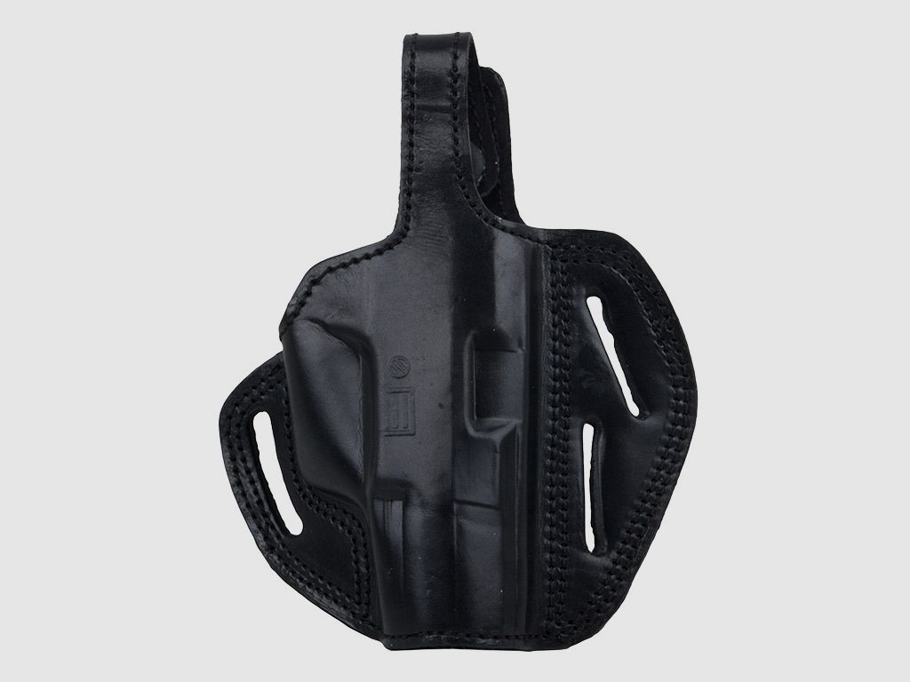 Schnellziehholster Formholster GĂĽrtelholster fĂĽr Schreckschuss Pistole Walther P99 Leder schwarz