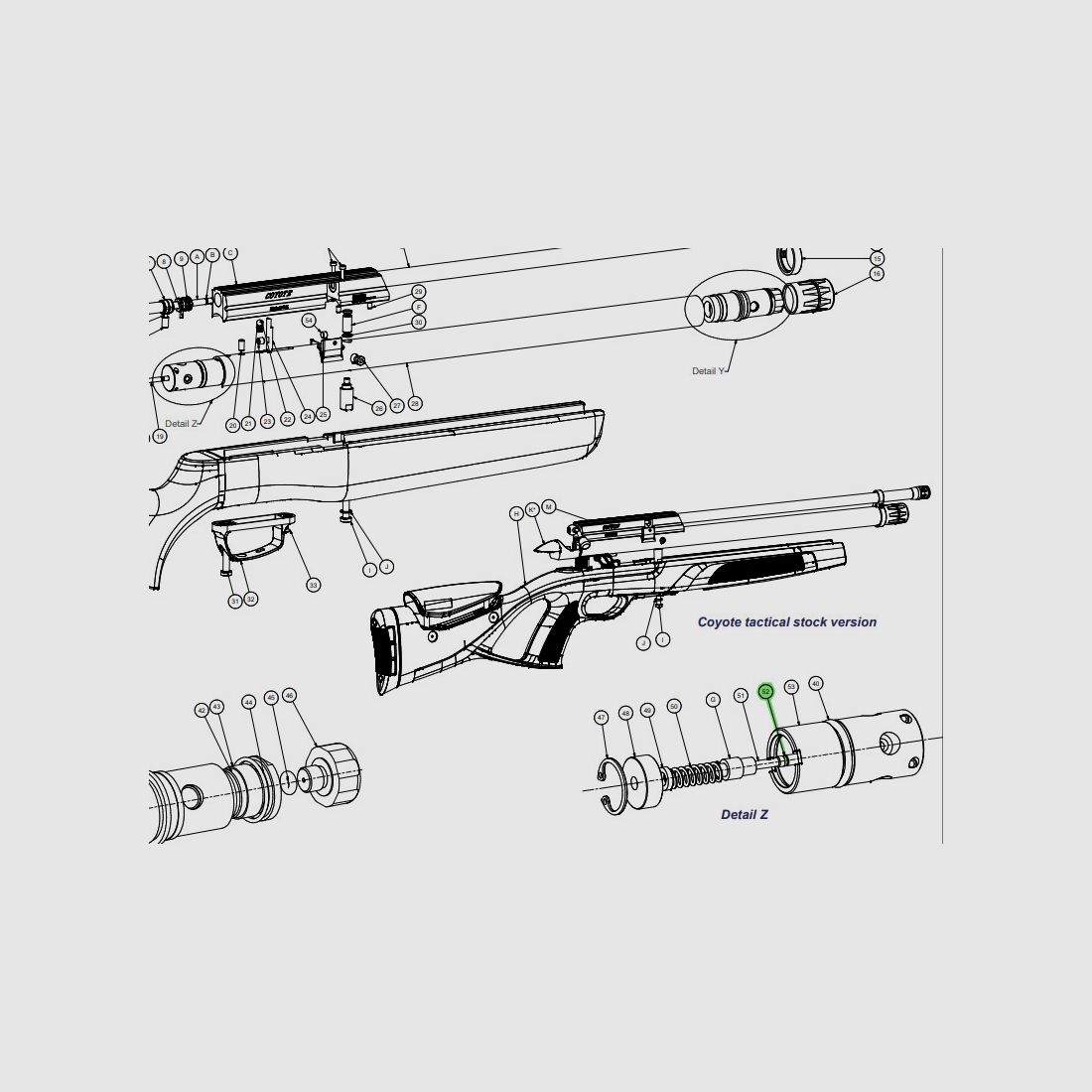 O-Ring fĂĽr Knock Off Ventil fĂĽr Pressluftgewehr Gamo Coyote und BSA Buccaneer, Ersatzteil