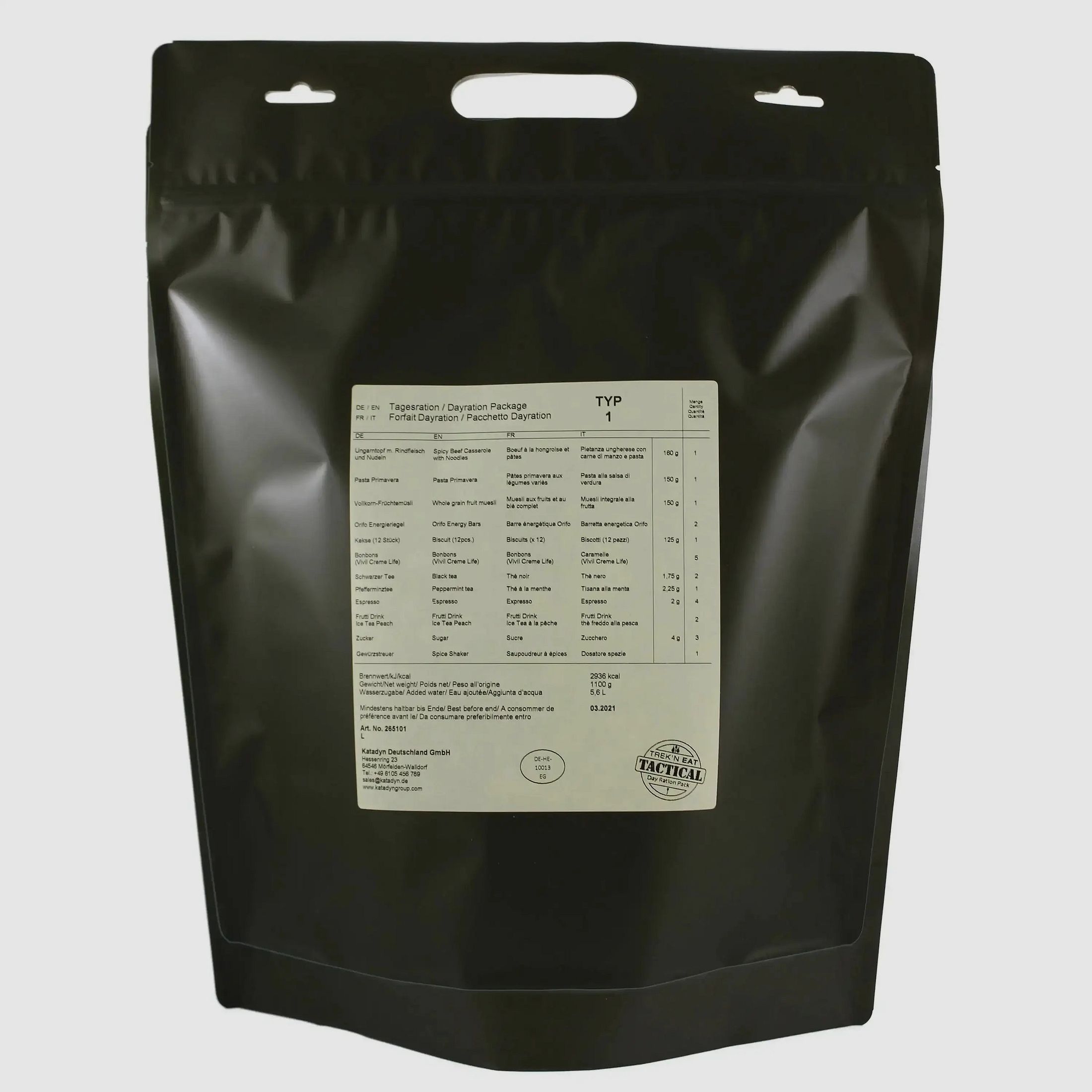 Katadyn Katadyn Tagesration Day Ration Pack Typ 1