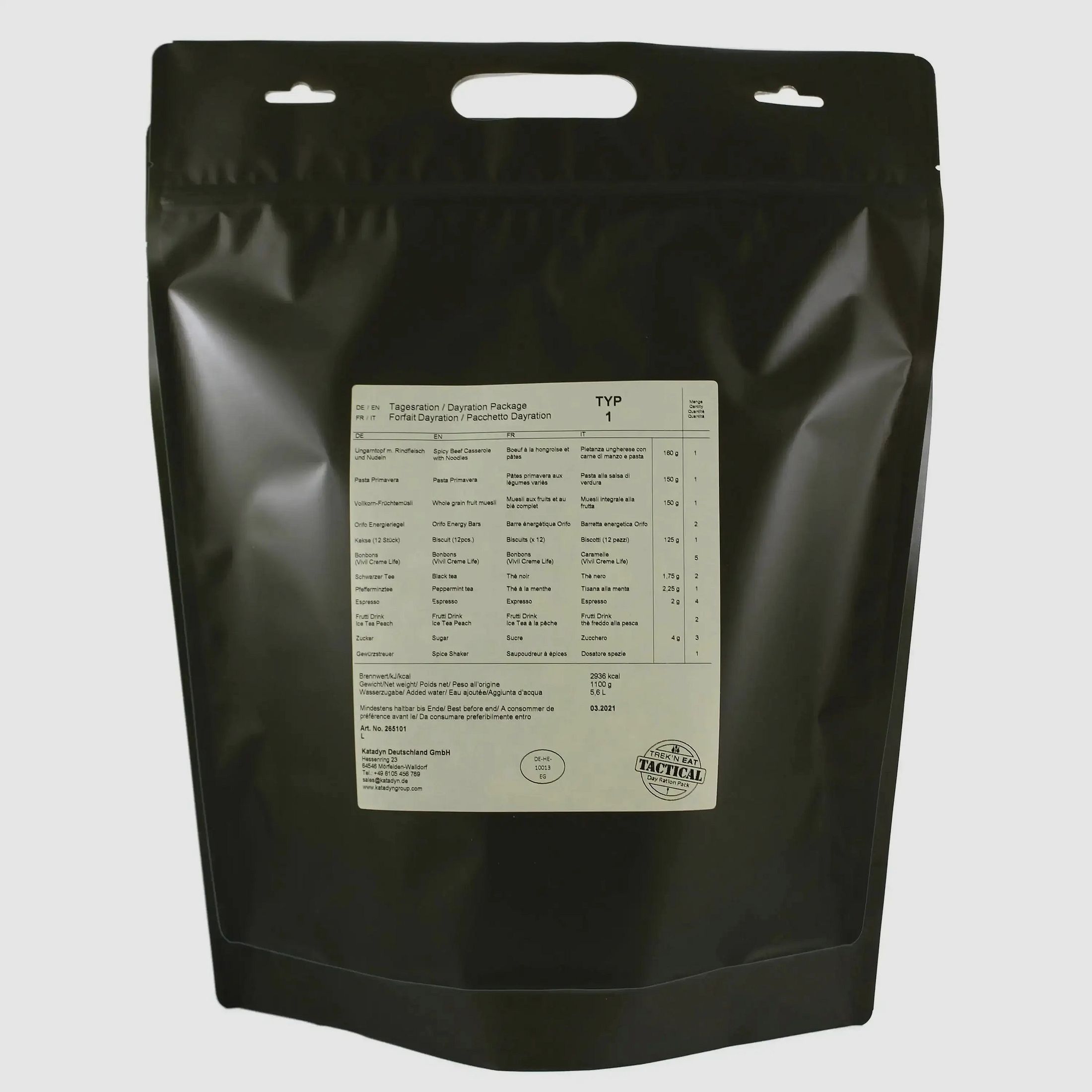 Katadyn Katadyn Tagesration Day Ration Pack Typ 1