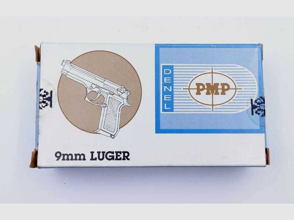 PMP, South Africa pistol ammunition 9mm Luger/Parabellum/9x19