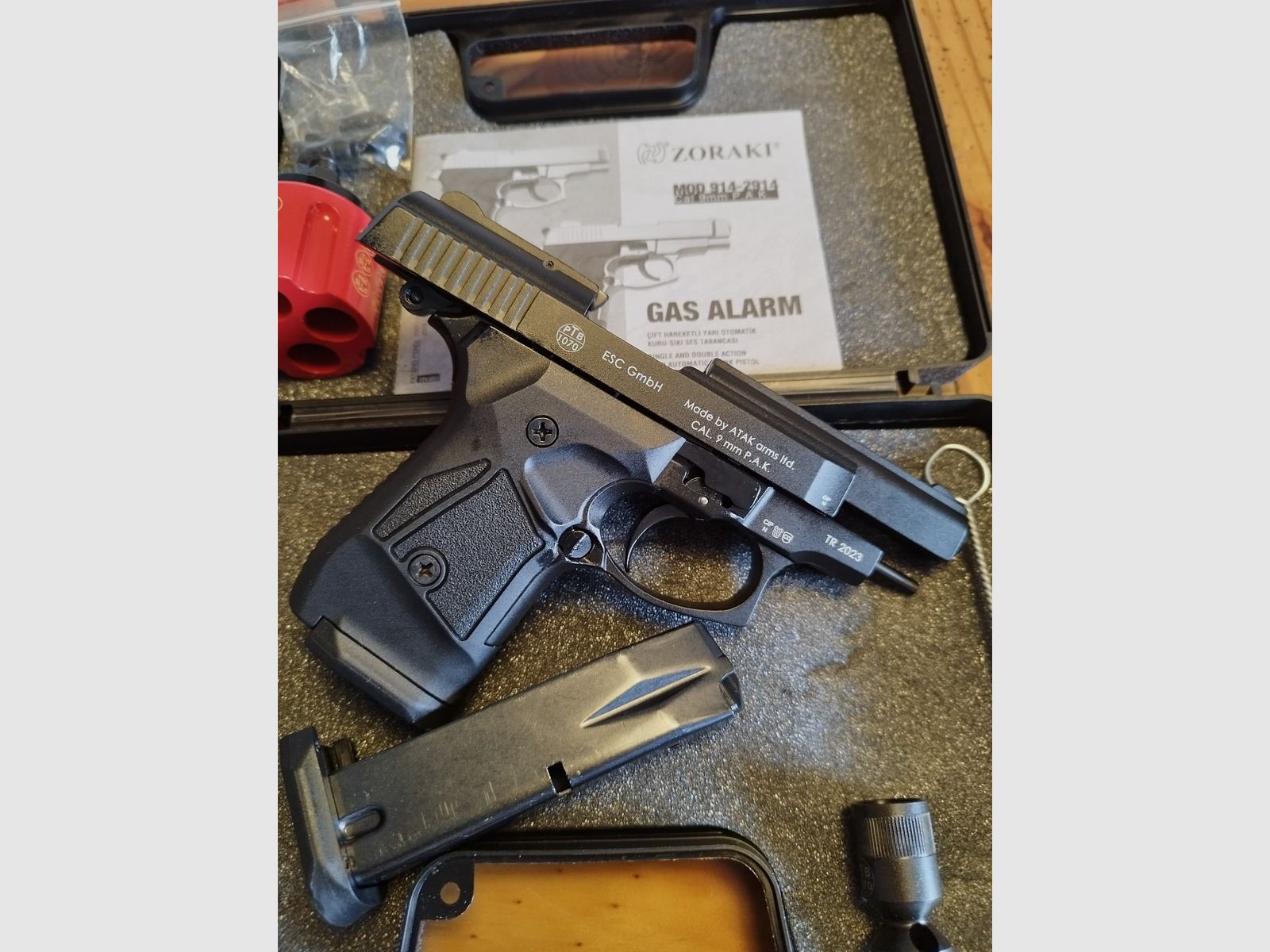 Zoraki 914-P Schreckschusswaffe 9mm PAK schwarz Sylvester Set !!Neuware!! 