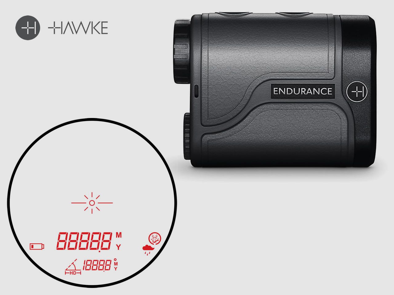 HAWKE Entfernungsmesser Laser Range Finder ENDURANCE 1500, 5 m bis 1500 m, 6-fach Zoom
