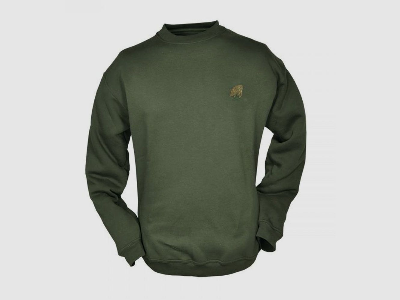 Sweatshirt Wildschwein Gr.3XL oliv, Bild 1 von 2