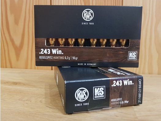 RWS MUNITION Kal. 243 KS 96 GR