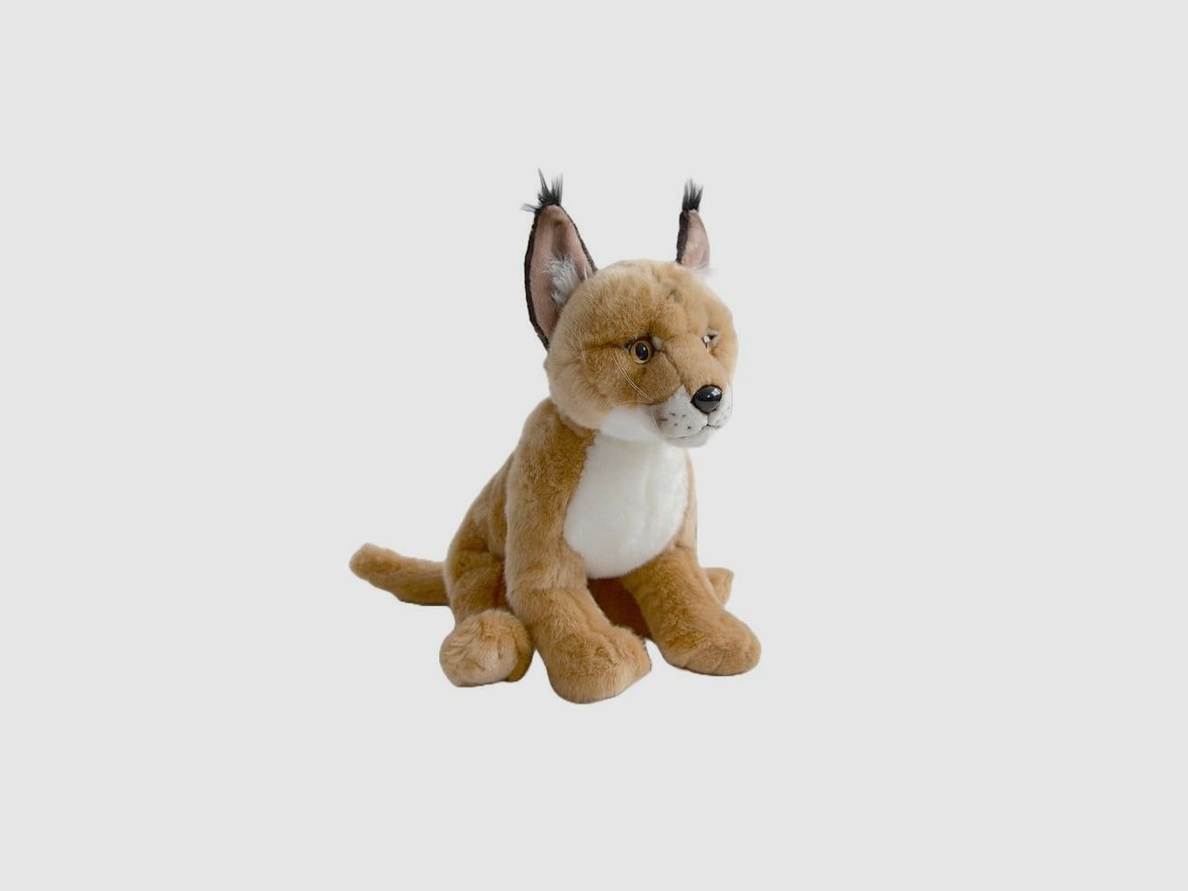 LivingActive Karakal Plüschtier 27 cm – Exotisches Wildkatzen-Kuscheltier