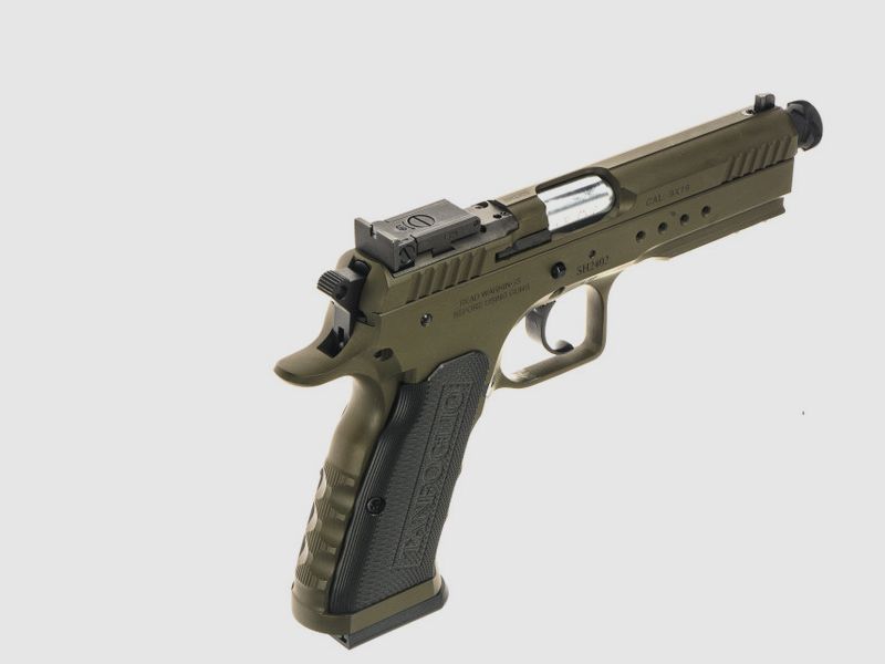 Tanfoglio Pistole T97L Tactical Pro, olivgrün, 4.92″
