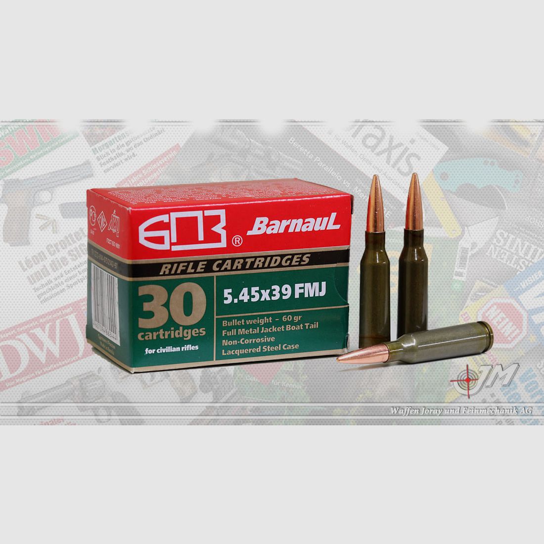 5.45×39 Barnaul 60gr FMJ
