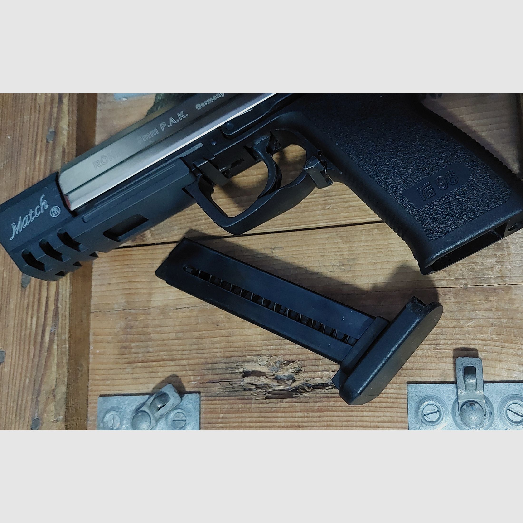 RÖHM - RG96 - Match - matt chrom (PTB 699) Glock RG 96 Walther