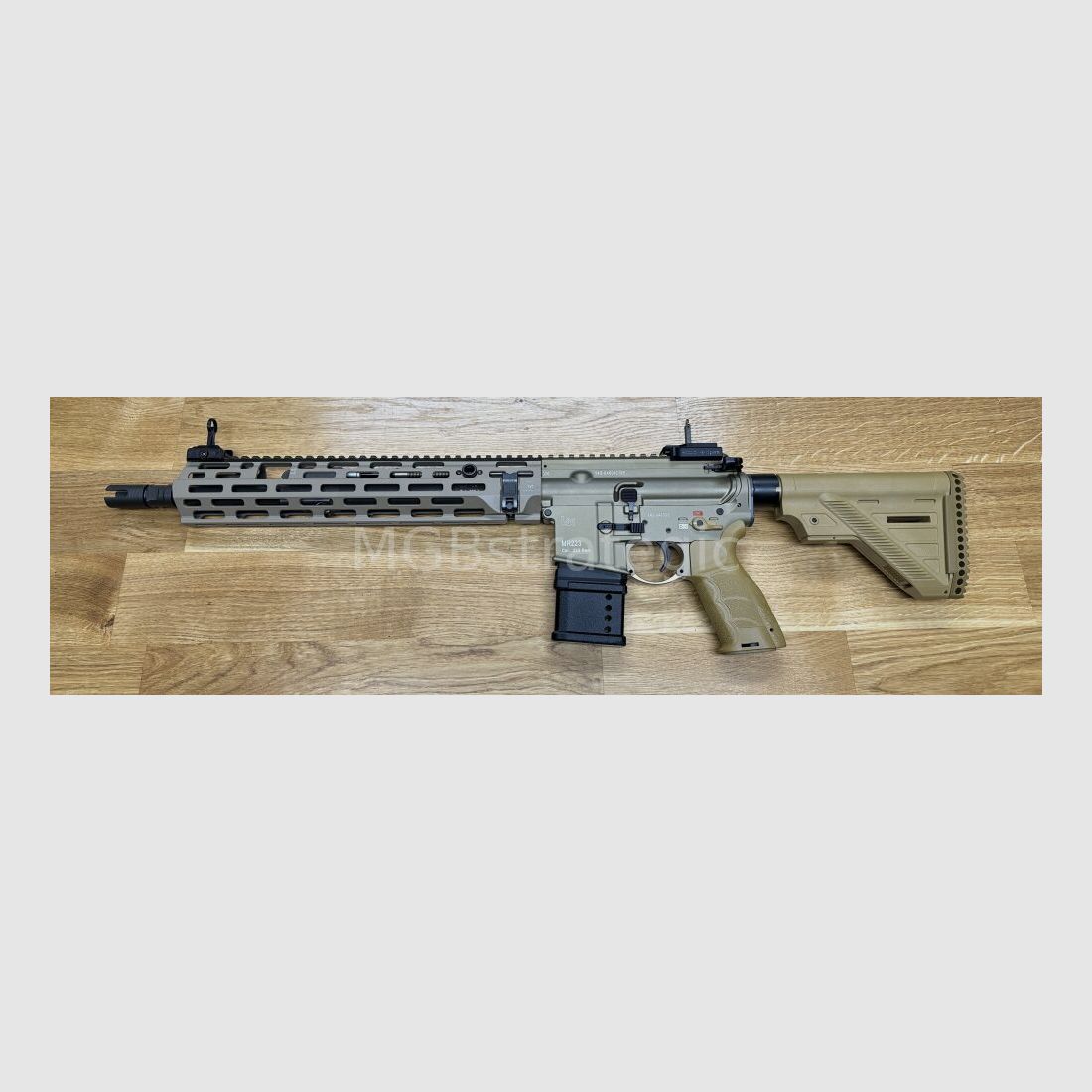 Heckler & Koch MR223 A3 Slim-Line 14.5" barrel - M-LOK handguard semi-automatic rifle .223Rem - long M-LOK handguard - many other H&K tuning parts - similar to KSK G95K - civilian version H&K G95K with G95K upgrades / HK416 H&K 416 / MR 223 A3