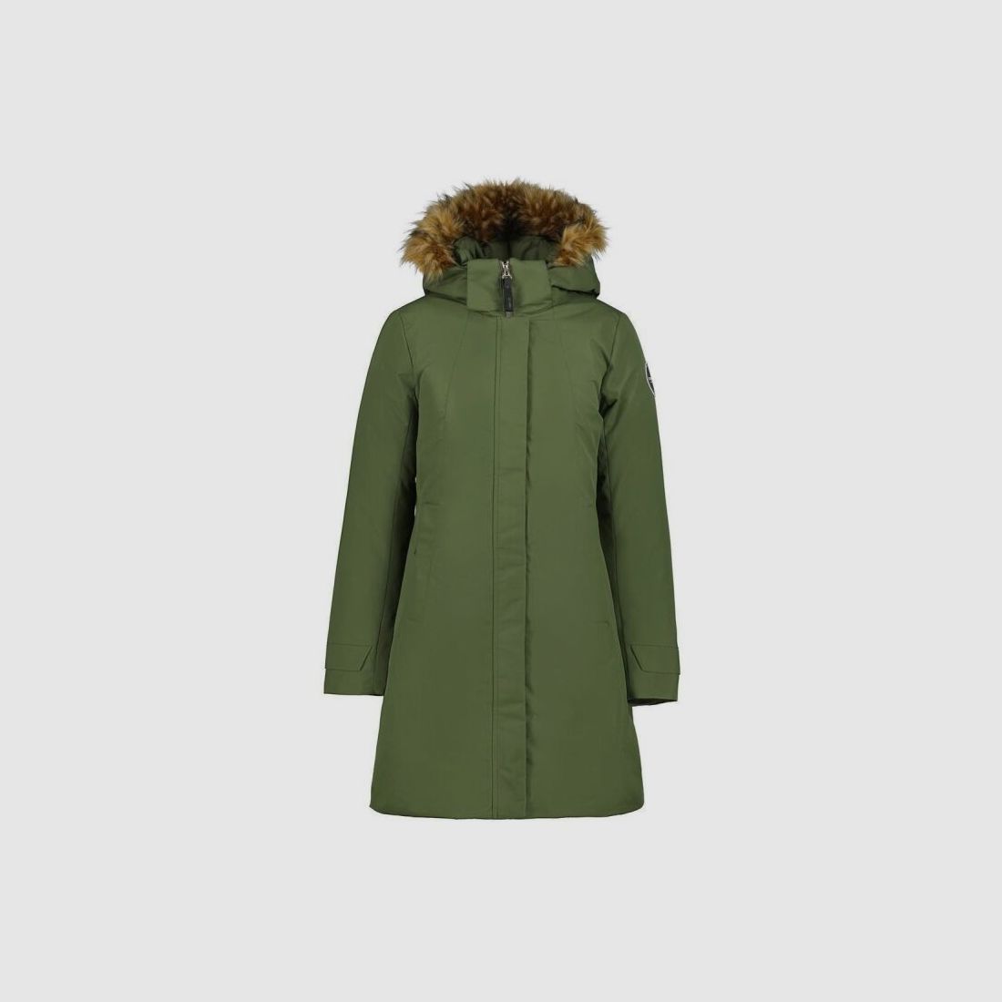 Icepeak Damen Mantel Alcoa Dunkeloliv