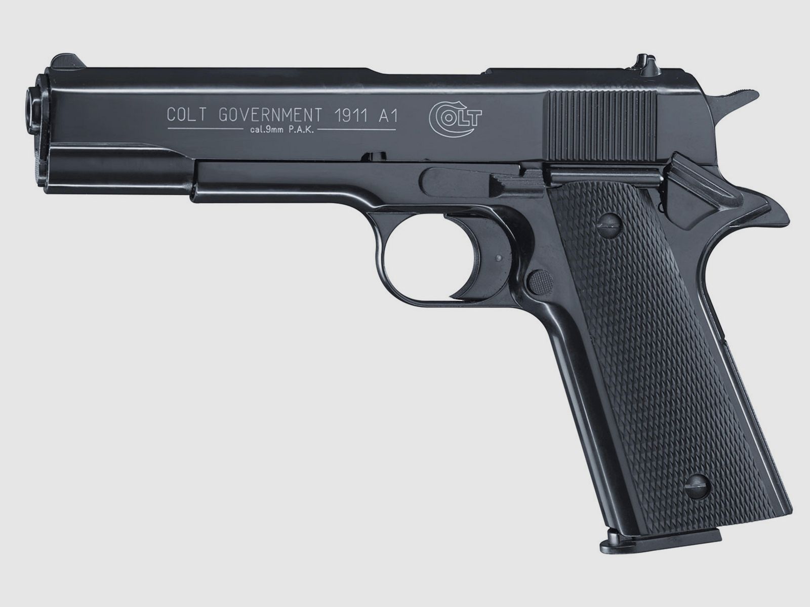 Umarex 317.02.30 Colt Government 1911 A1 BLK 9 mm P.A.K. Pyro