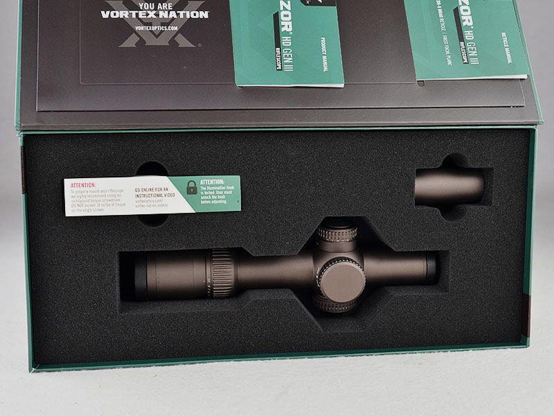 VORTEX Razor HD Gen III 1-10x24 MRAD