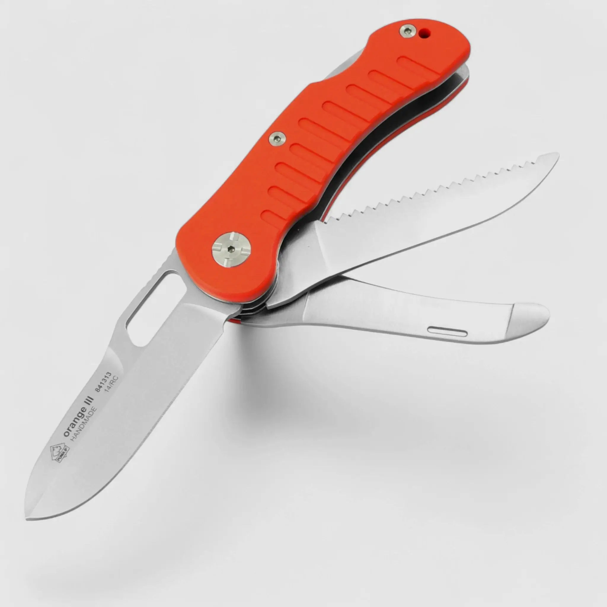 Puma IP Orange III Coltello da caccia – Strumento da caccia con 3 lame