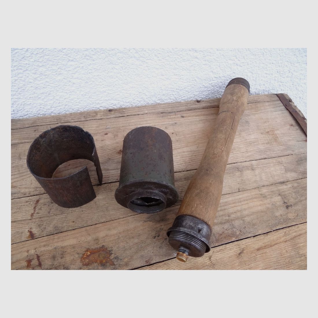 Granada de mano Stielhandgranate 24 original de la Segunda Guerra Mundial