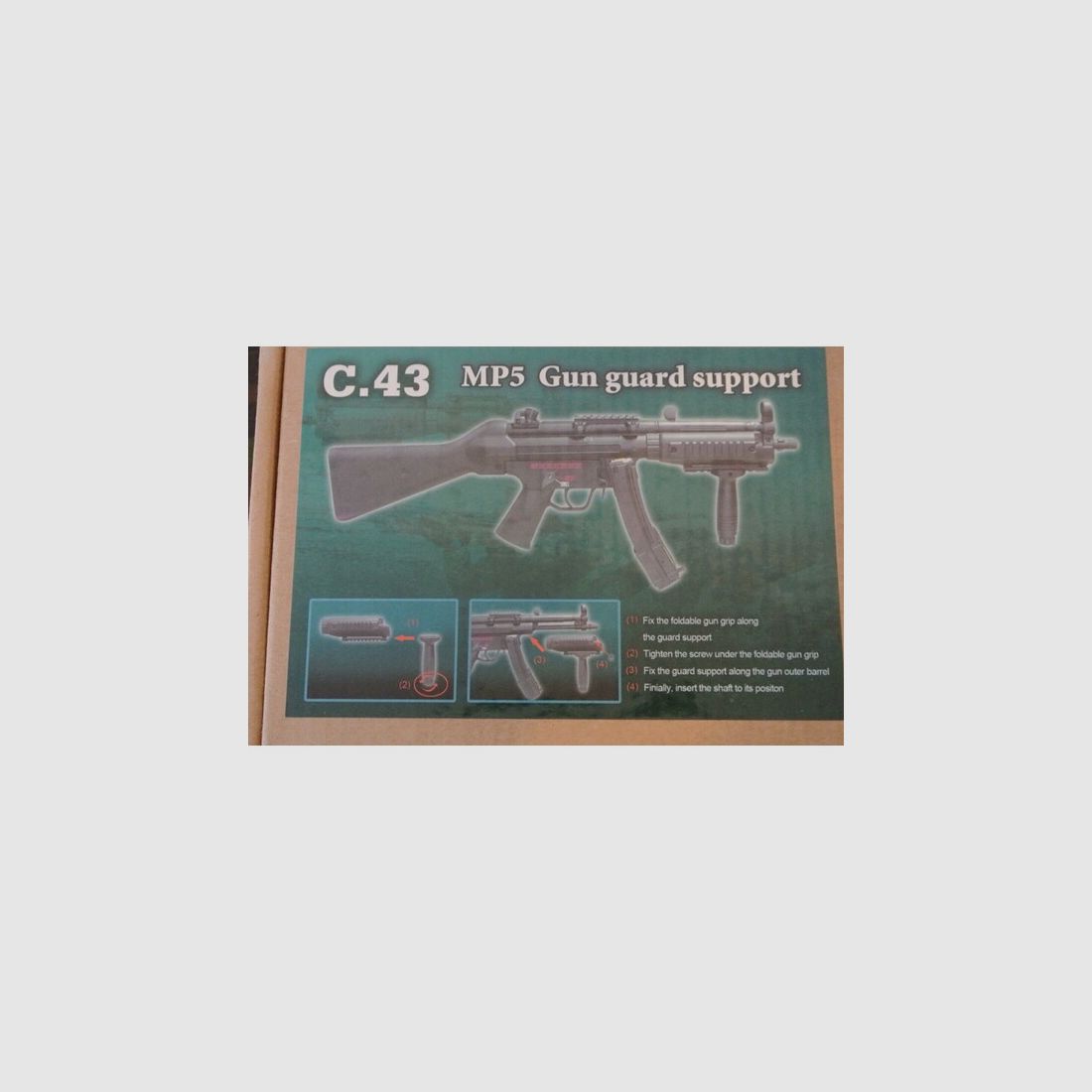 Cyma MP5 Gun Support Handguard w/ Foregrip Rail Frontset AEG Airsoft Softair 6mm