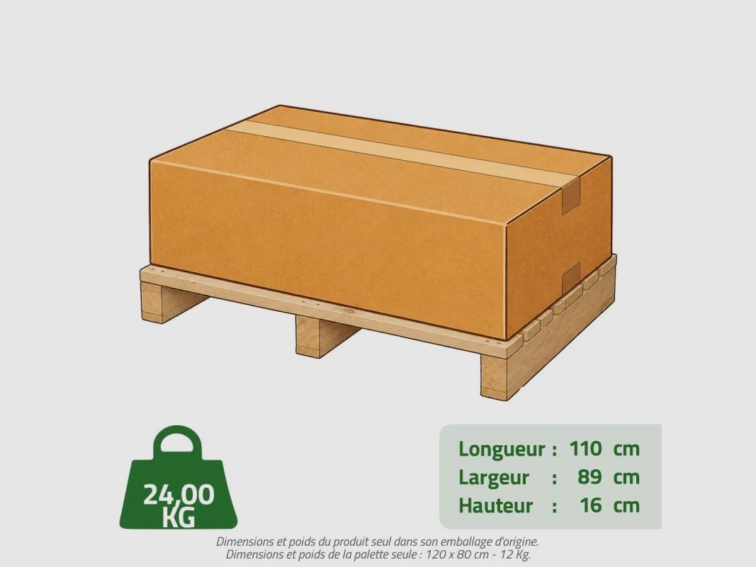 Nische aus Fichtenholz Chalet Blockhaus - Größe M - PVC-Dach, Bild 14 von 17