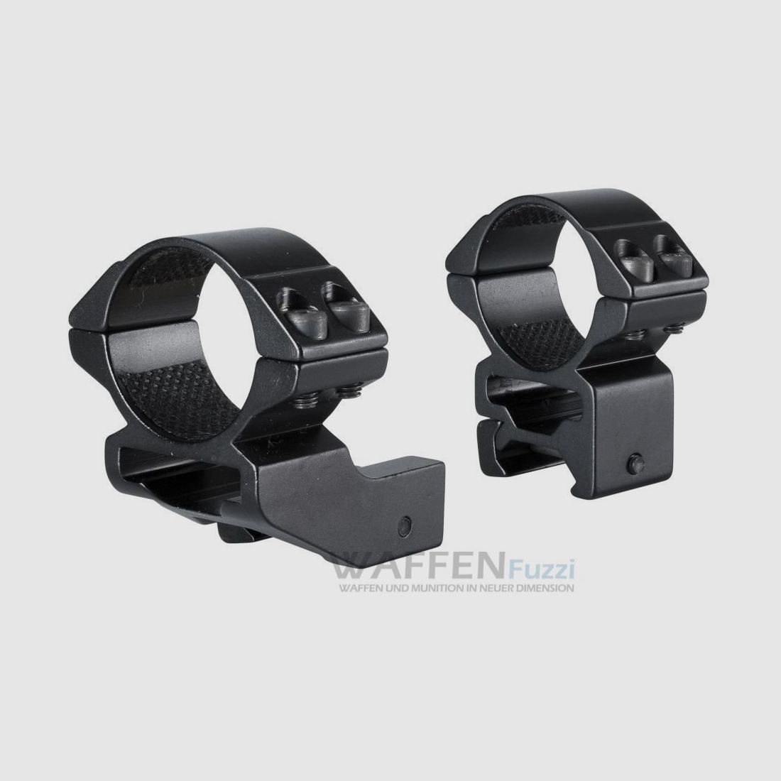 Mounting 1" for Weaver rail high saddle height 30mm ring diameter