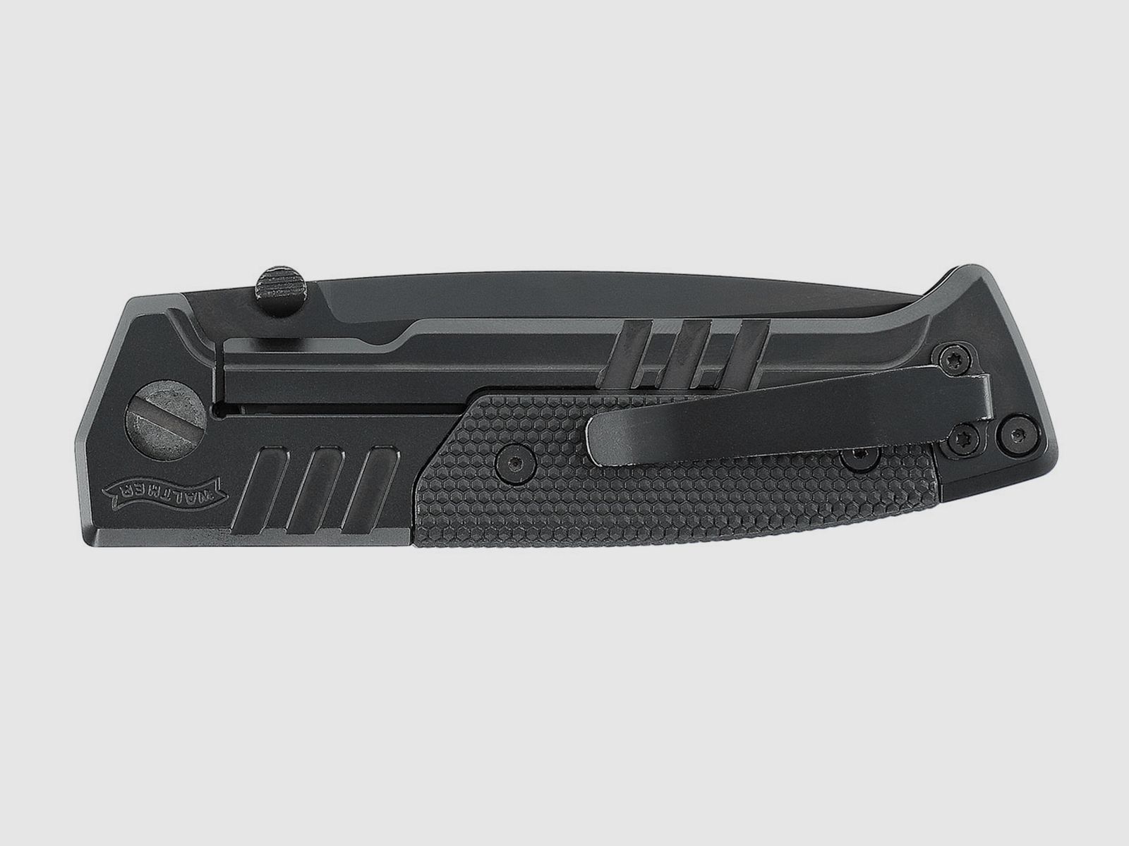 Umarex 5.0897 Messer Walther PDP Steel Frame Spearpoint Folding Knife BLK-BLK