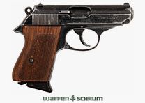 Erma EP752 .22lr , Holzgriffschalen mit Fischhaut LL: 85 mm