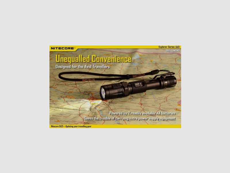 Nitecore EA21 Explorer zaklamp 360 lumen, afbeelding 5 van 21