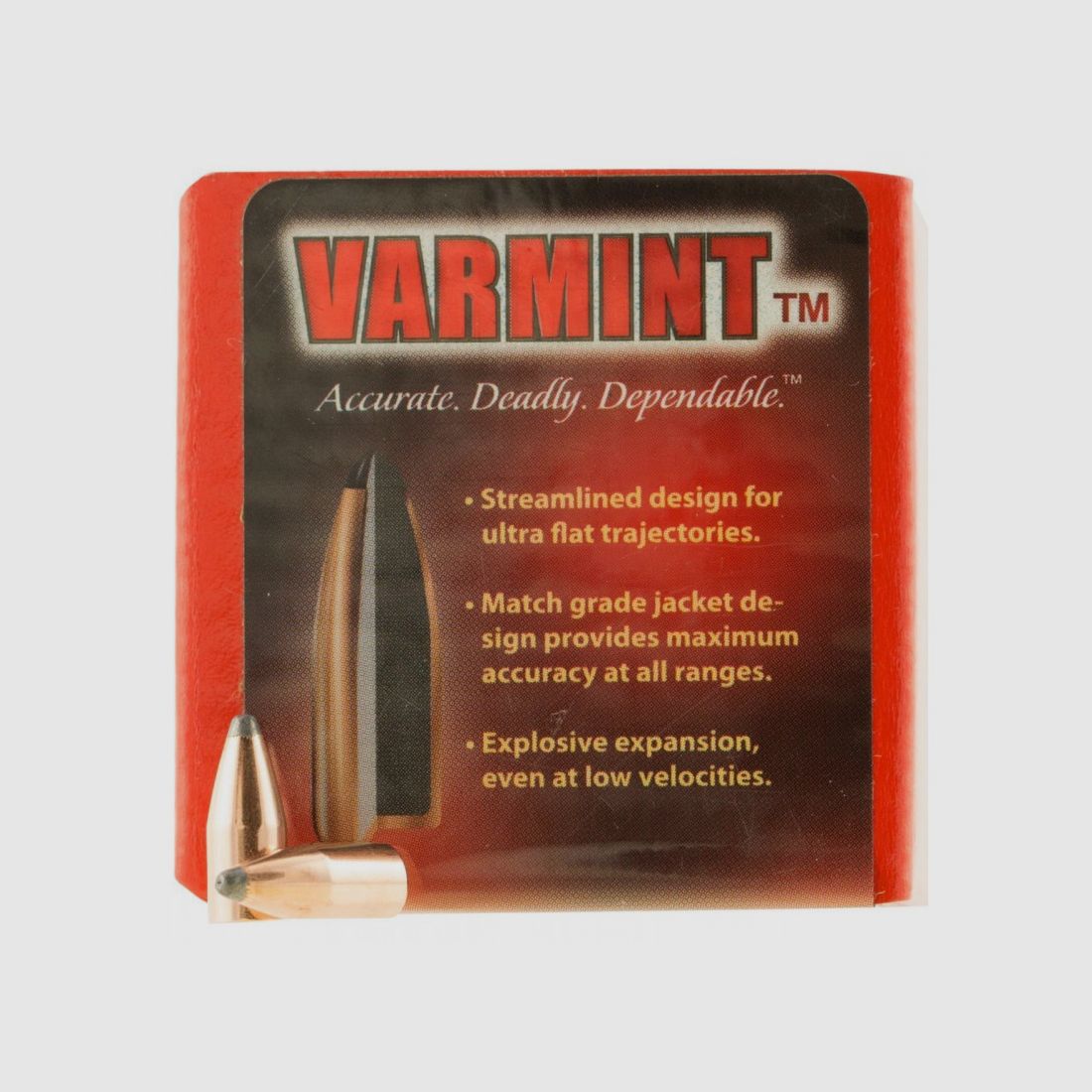 BOX MIT 100 GESCHOSSEN HORNADY 22 KAL .224 45 GRS HORNET