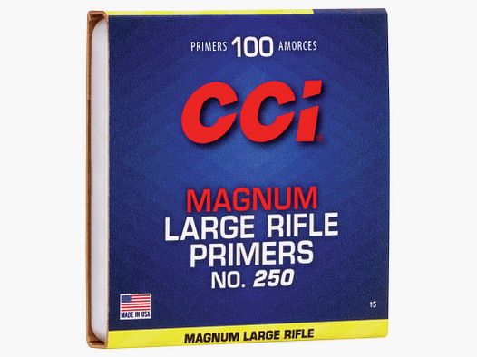 CCI 250 Large Rifle Magnum Inneschi – Confezione da 100