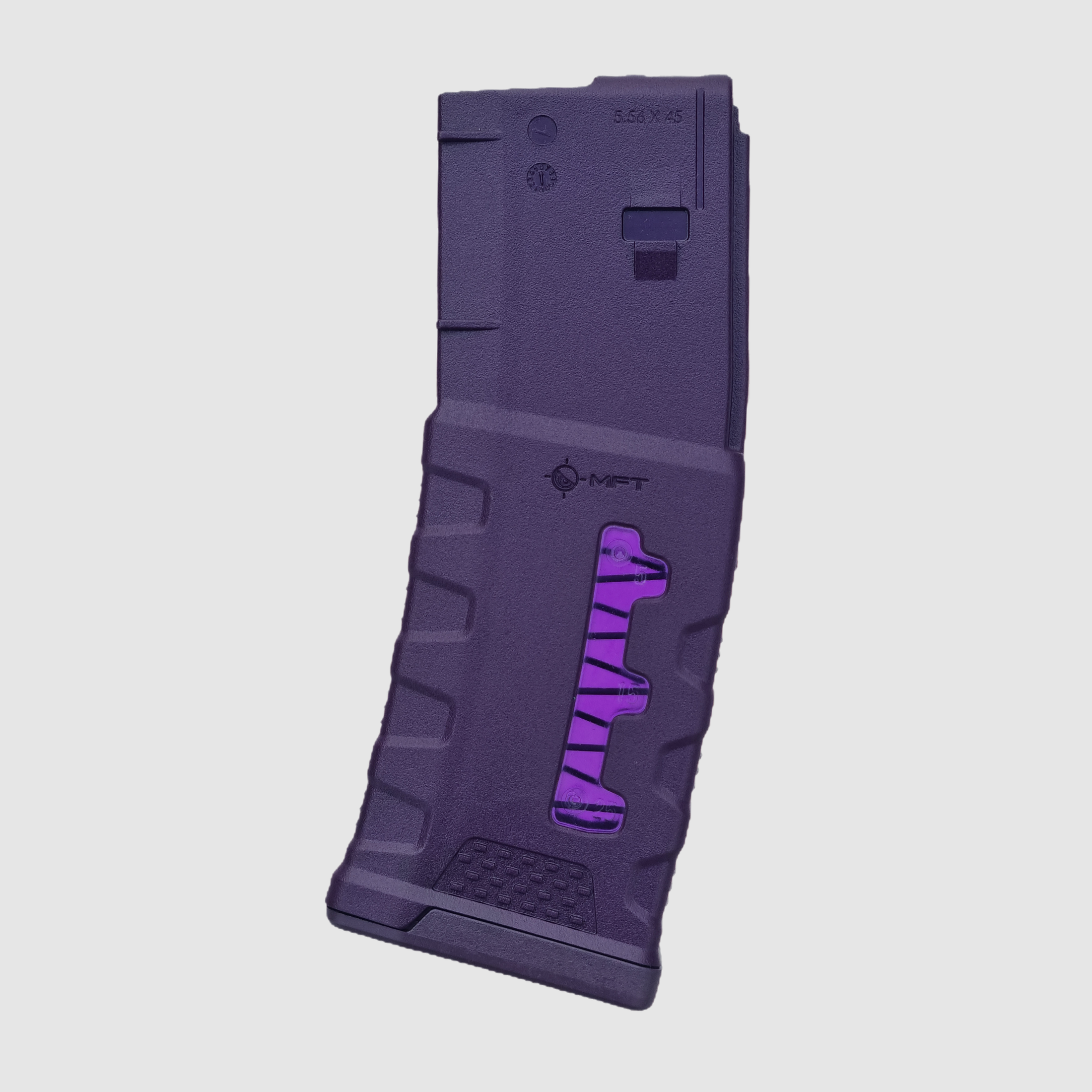 Magazynek AR15 Extreme Duty Window 30 Naboi, Violet KM-319W - MFT / Kobold Customs