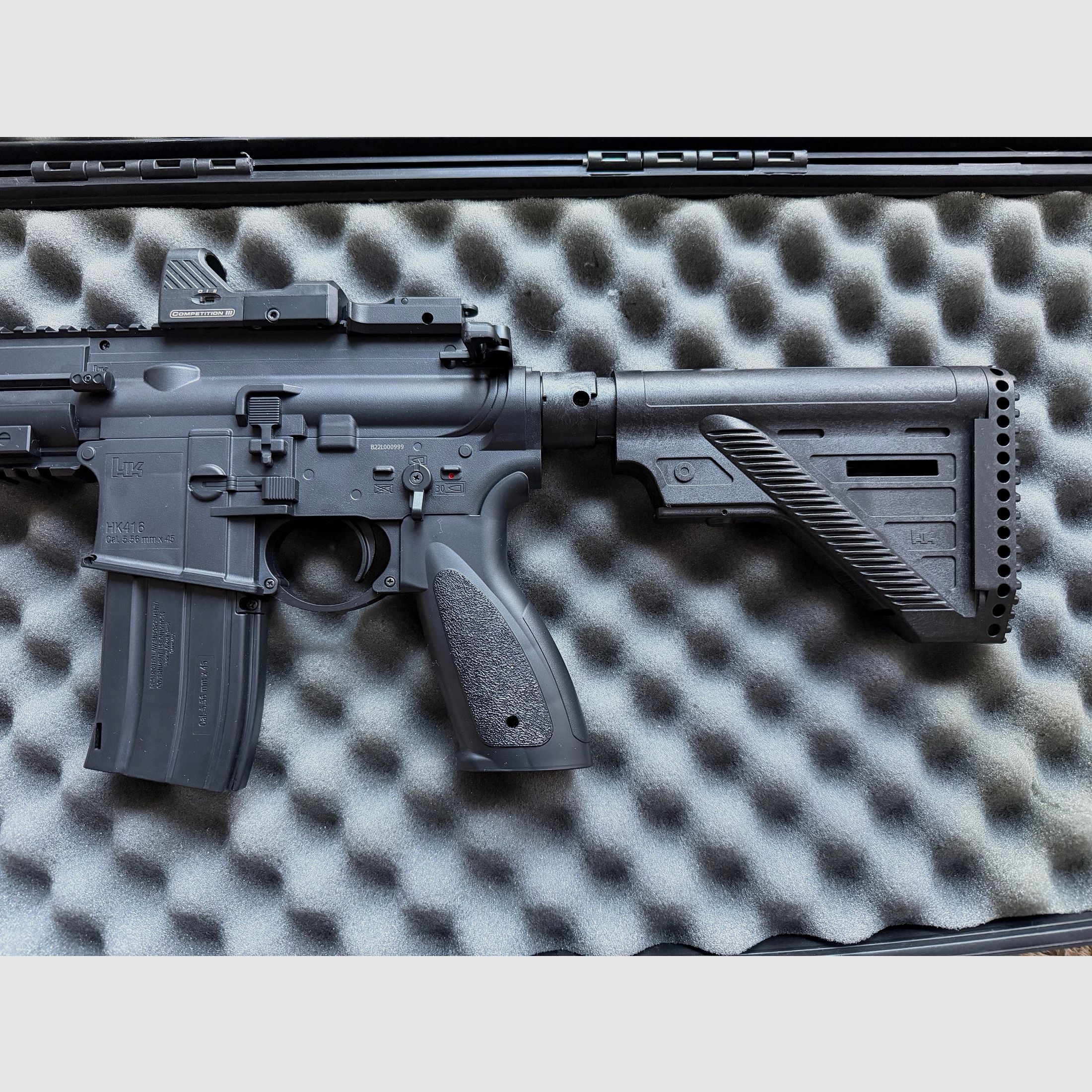 Heckler & Koch HK416 A5 kal. 4,5 mm stalowe BB Co2 | w zestawie z futerałem na broń | Nowy