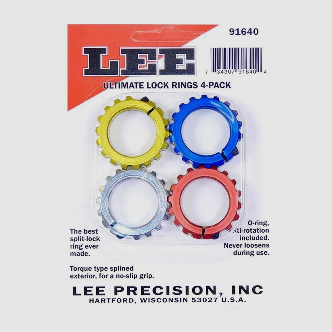 Lee Ultimate Lock Rings, lot de 4 #91640, image 2 sur 4