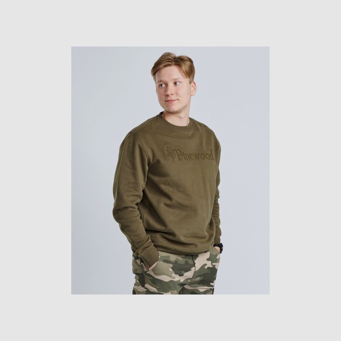 Pinewood Varnamo-logo-sweatshirt 5468 Groen, afbeelding 5 van 5