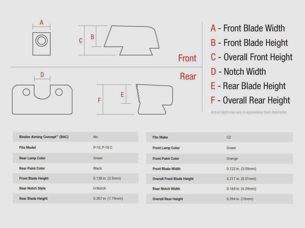 Trijicon N-Sight HD XR orange CZ P-10