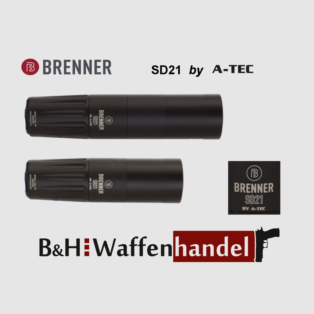 Brenner SD21 Schalldämpfer by A-TEC M15x1