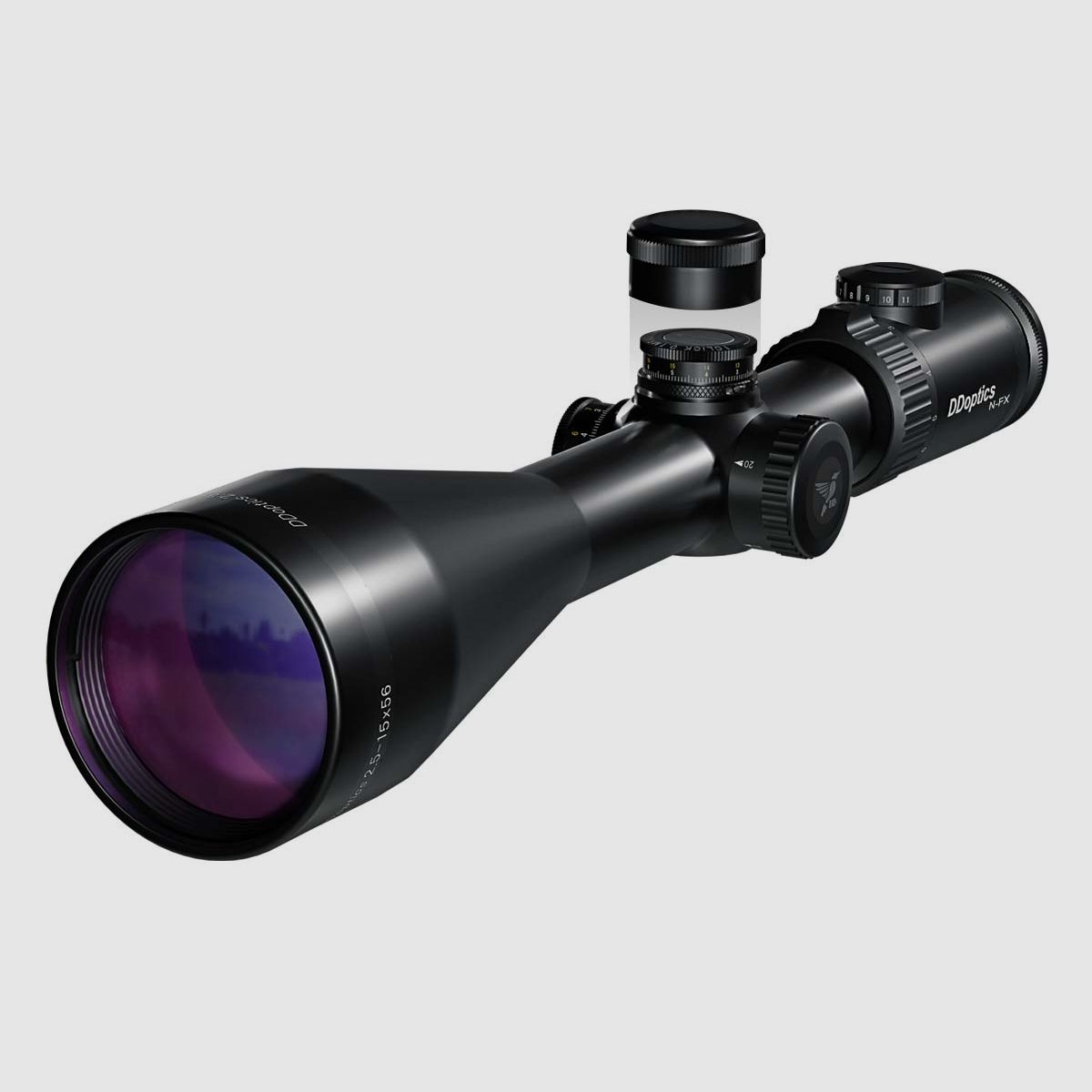 DDoptics 442511127 Zielfernrohr Nighteagle V6 2,5-15x56 Gen3 NFX MRAD A4N