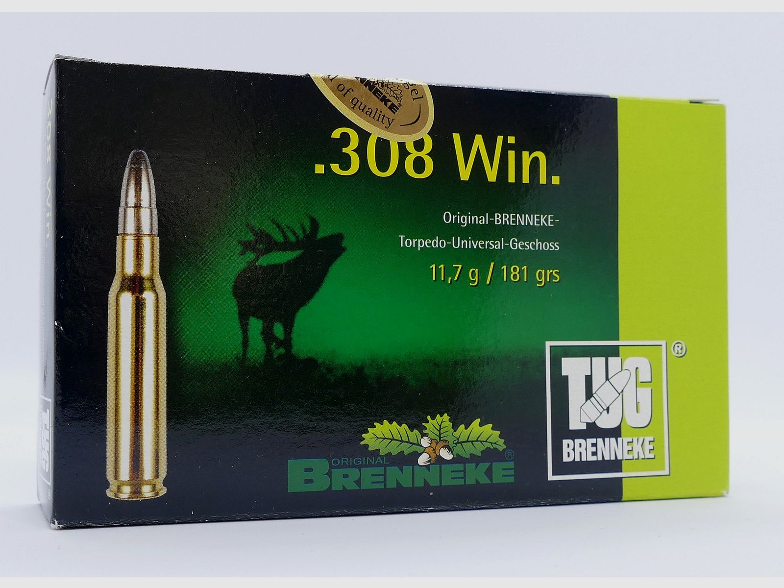 Brenneke .308 Win. TUG 20 pcs 11.7g/180gr. Rifle cartridges