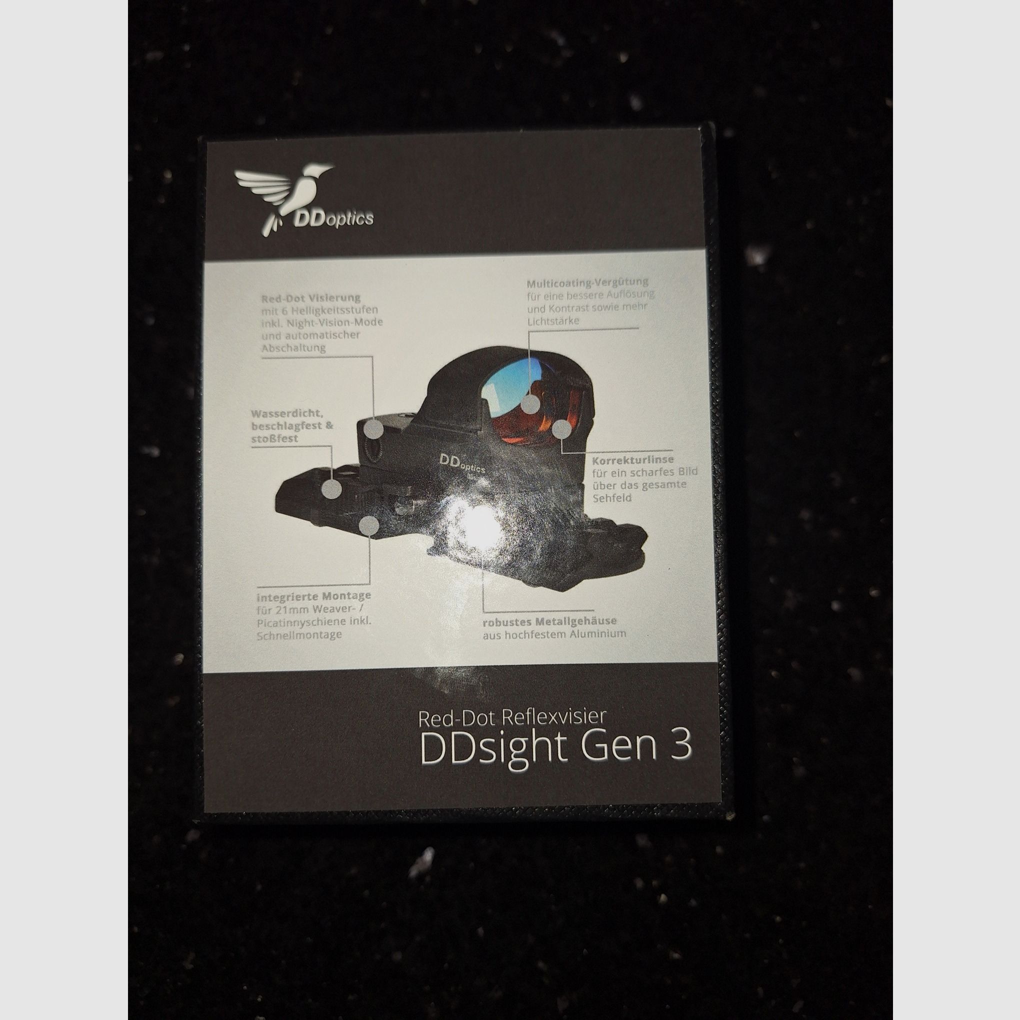 DDoptics DDsight Gen3 red dot sight