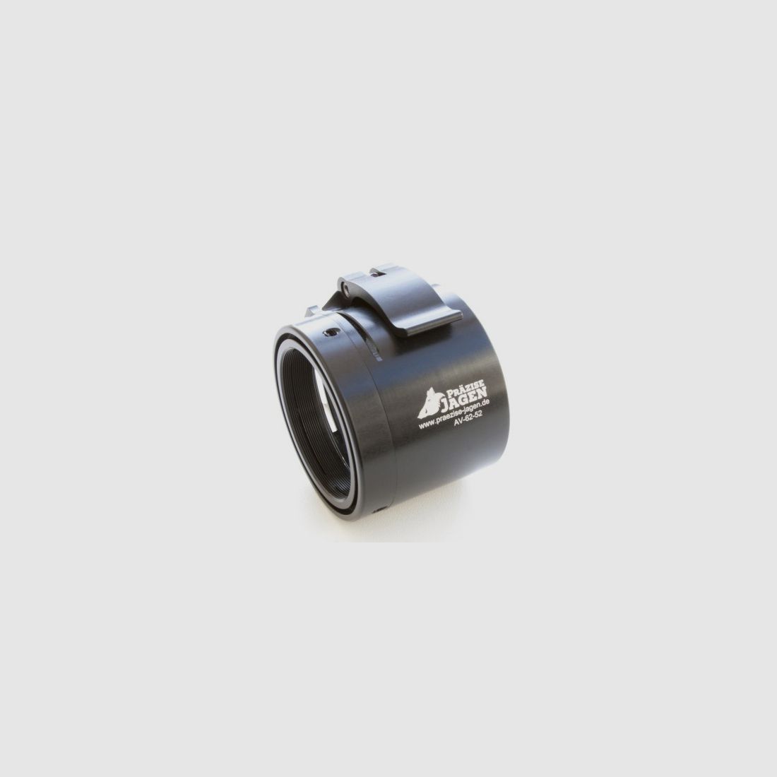 PRÄZISE JAGEN Advanced Schnellspann-Adapter - Gewinde M52x0,75
                    –                 Klemmhülsengröße: 62 mm