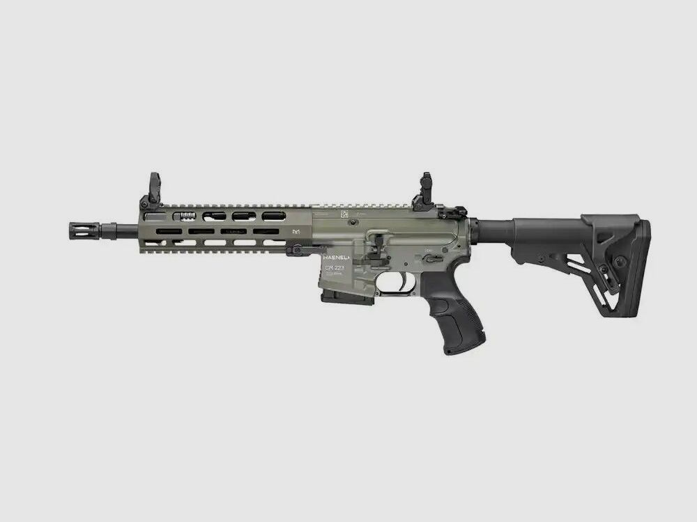 Haenel CR223 10,5" Zielowy spust oliwkowy