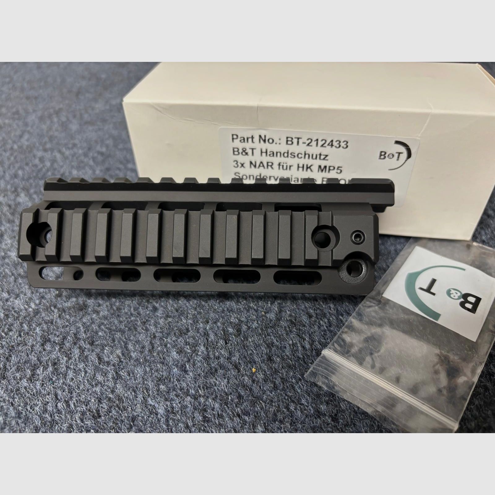 B&T Picatinny Quadrail Handschutz für HK MP5 SP5 - NEU - SAR M41/05 MKE T94 Heckler & Koch