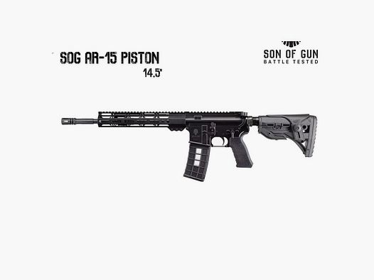 Karabinek SOG AR-15 12,5" kal. 5,56x45/223Rem- TŁOKOWY