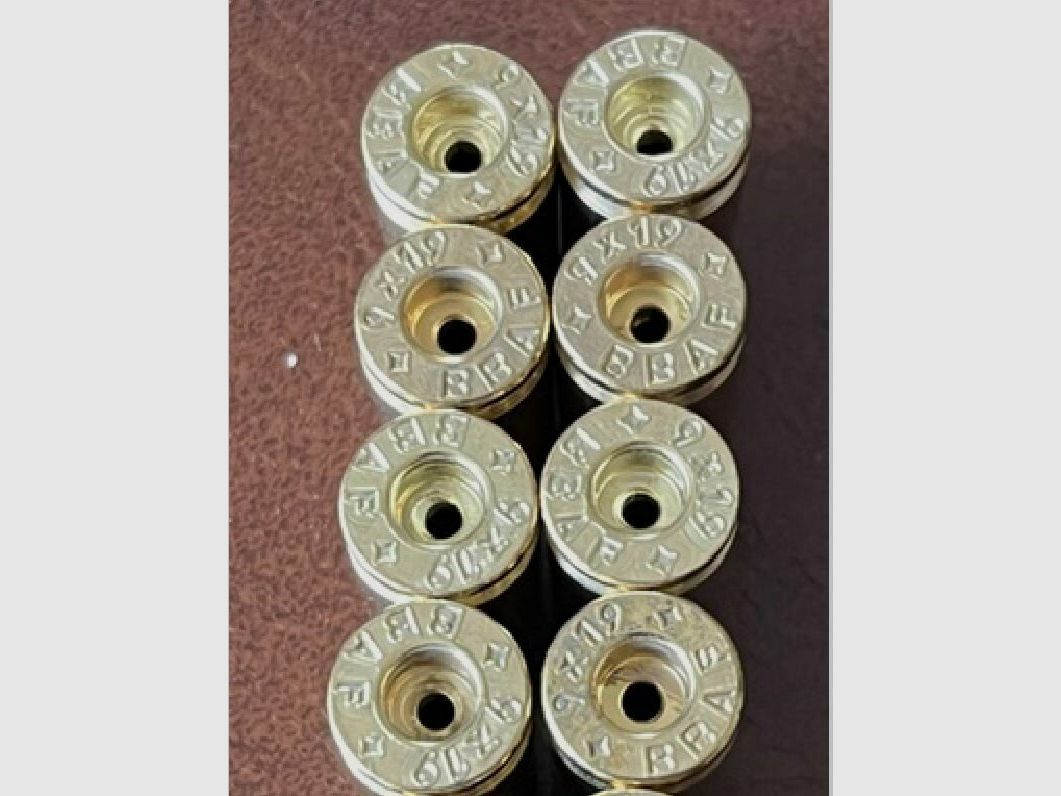 Logowin 9mm Hülsen Neu