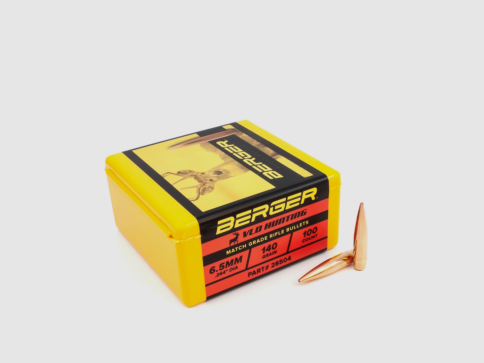 Proiettile Berger 6,5mm/.264 VLD Caccia 140GR 100 Pezzi
